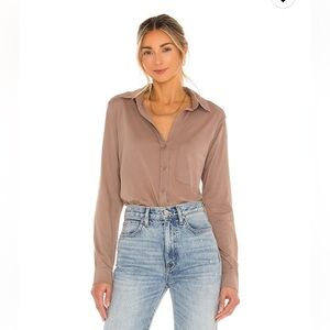 Revolve Bobi light weight jersey button up Java